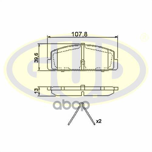 Колодки Зад Mazda 323 1.4-2.0Td 98-03/6 1.8-2.0D 02- Eco-Line 1Шт