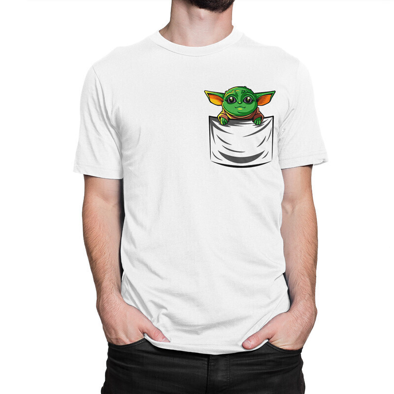 

Футболка мужская Dream Shirts Йода в кармашке 10007892 белая 3XL, Йода в кармашке 10007892