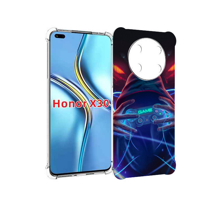 Чехол MyPads игра джойстик неоновый фон для Honor X30 / Magic4 Lite 5G