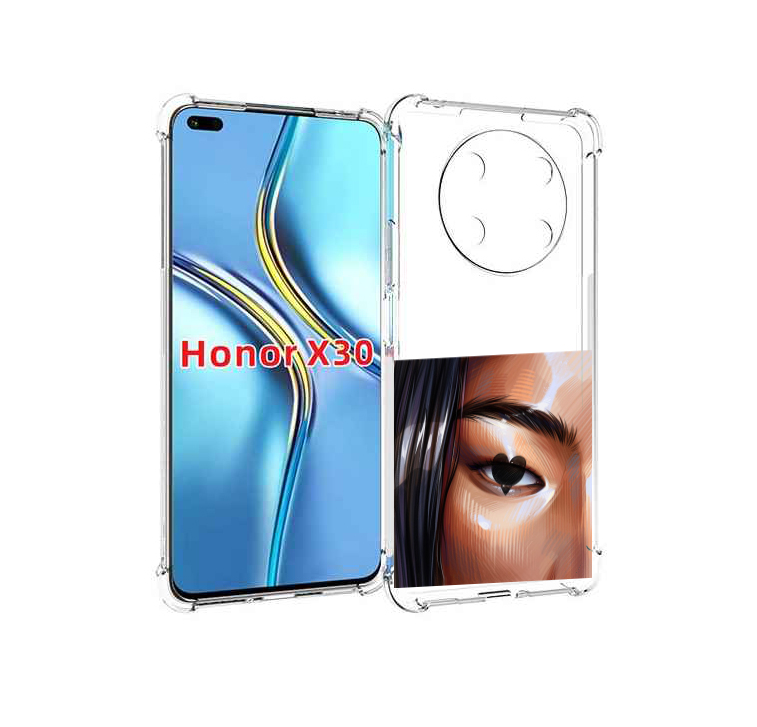 

Чехол MyPads зрачок-сердце женский для Honor X30 / Magic4 Lite 5G, Прозрачный, Tocco