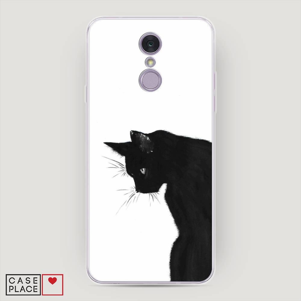

Чехол Awog на LG Q7 (Plus, Alpha) "Black cat", Черный;белый, 83550-1