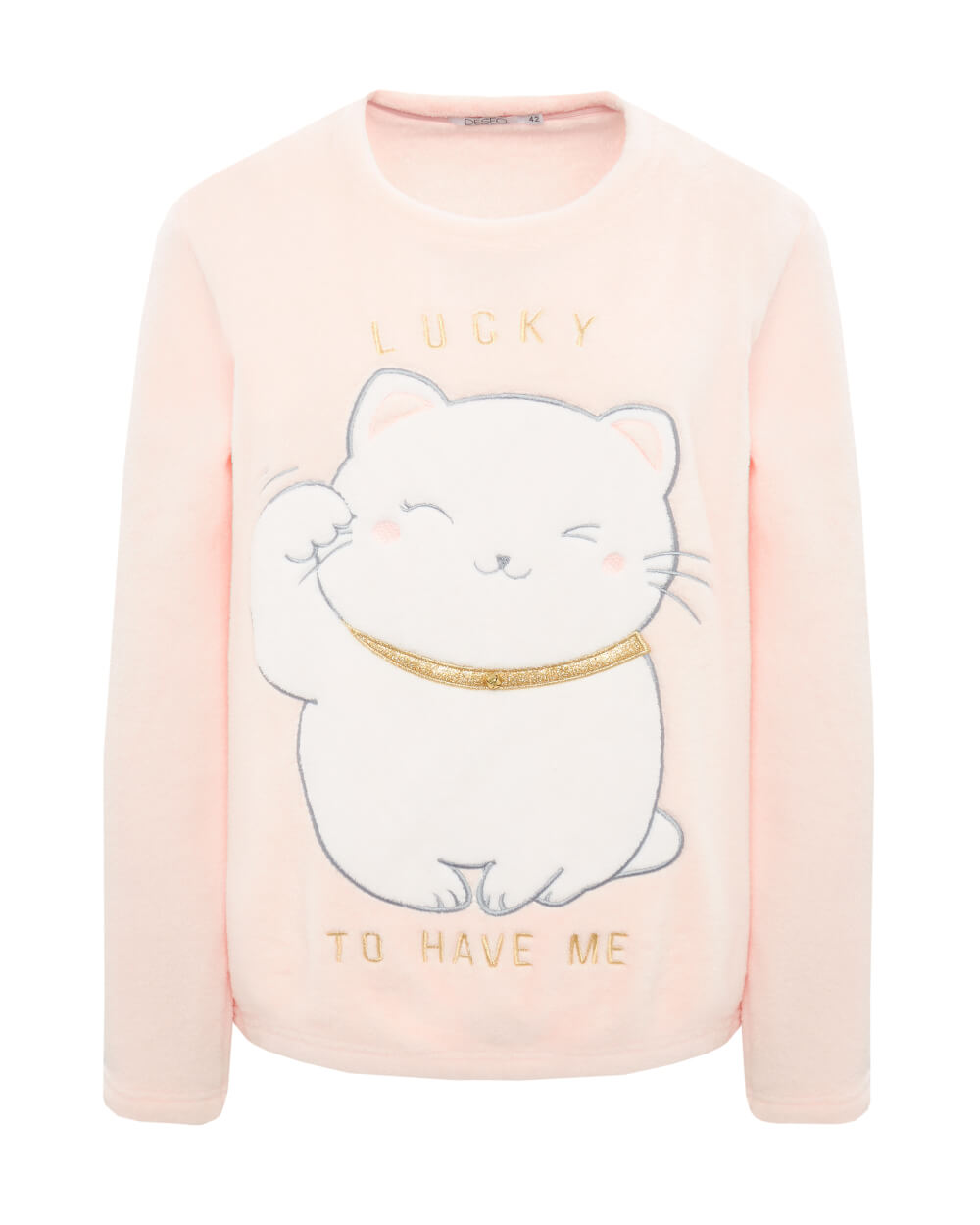 

Свитшот домашний женский DESEO 2.1.2.21.05.07.00077 розовый 40 RU, 2.1.2.21.05.07.00077