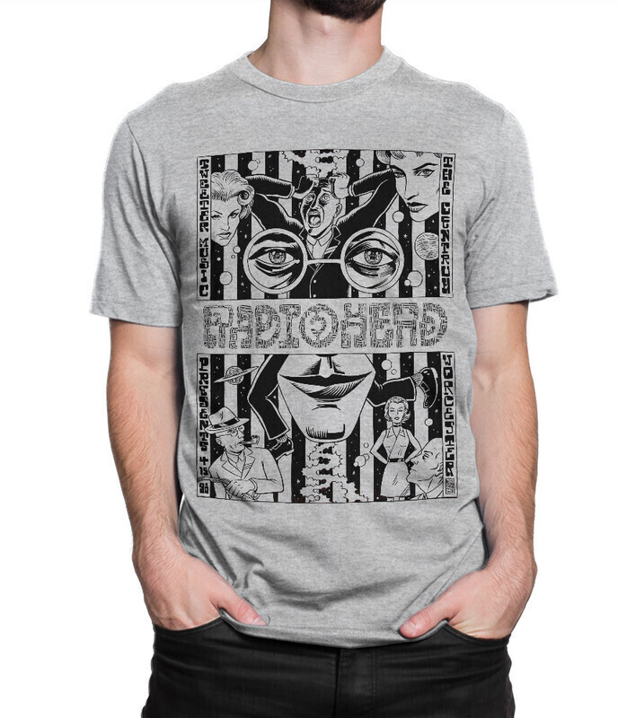 

Футболка мужская Dream Shirts Radiohead 10007832 серая L, Radiohead 10007832