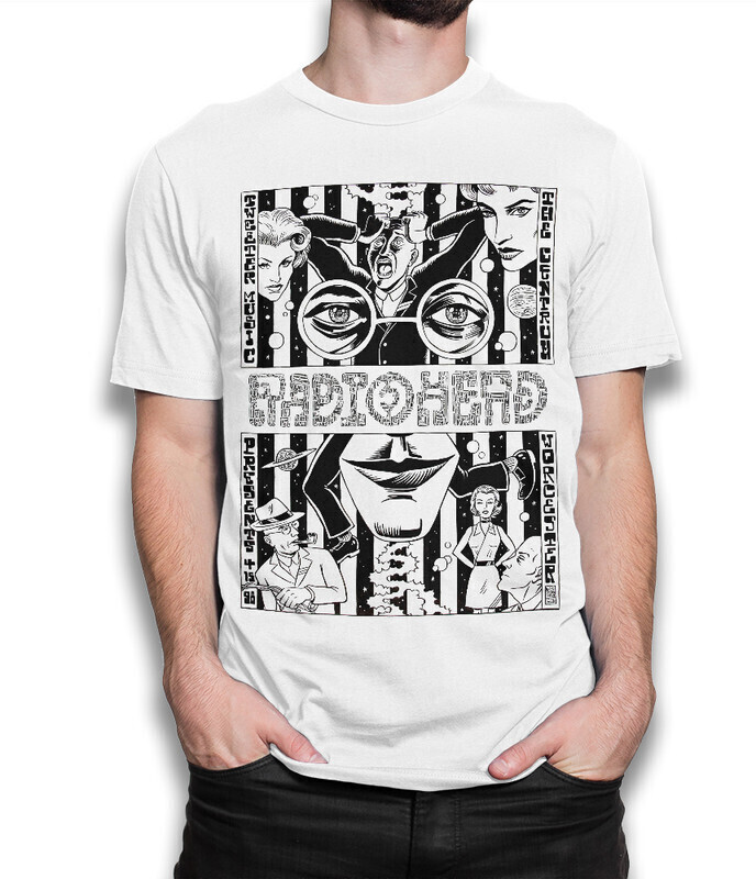

Футболка мужская Dream Shirts Radiohead 10007832 белая 2XL, Radiohead 10007832