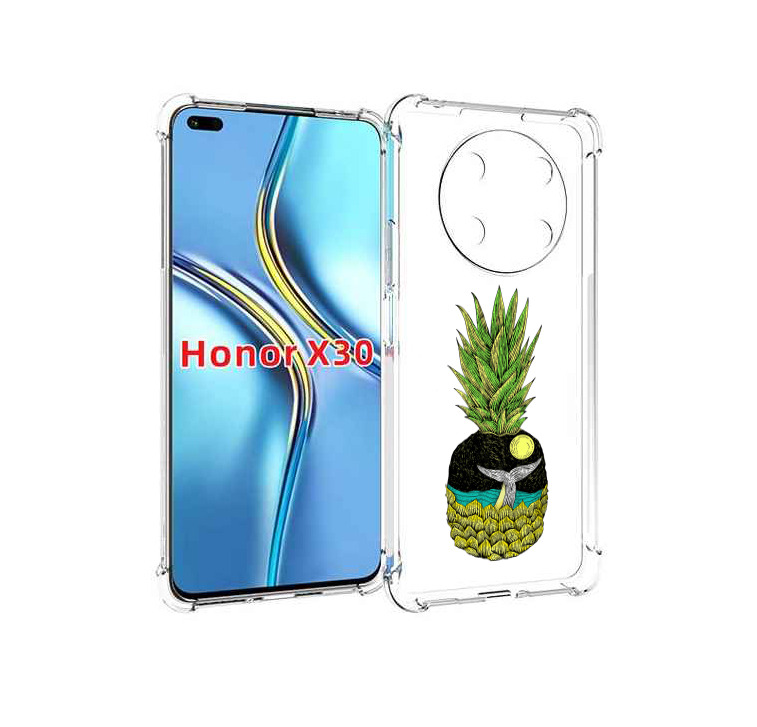 

Чехол MyPads ананас с китом для Honor X30 / Magic4 Lite 5G, Прозрачный, Tocco