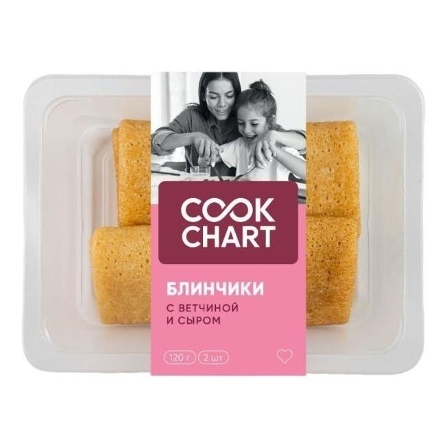 Блинчики Cook chart с ветчиной-сыром охлажденные 120 г