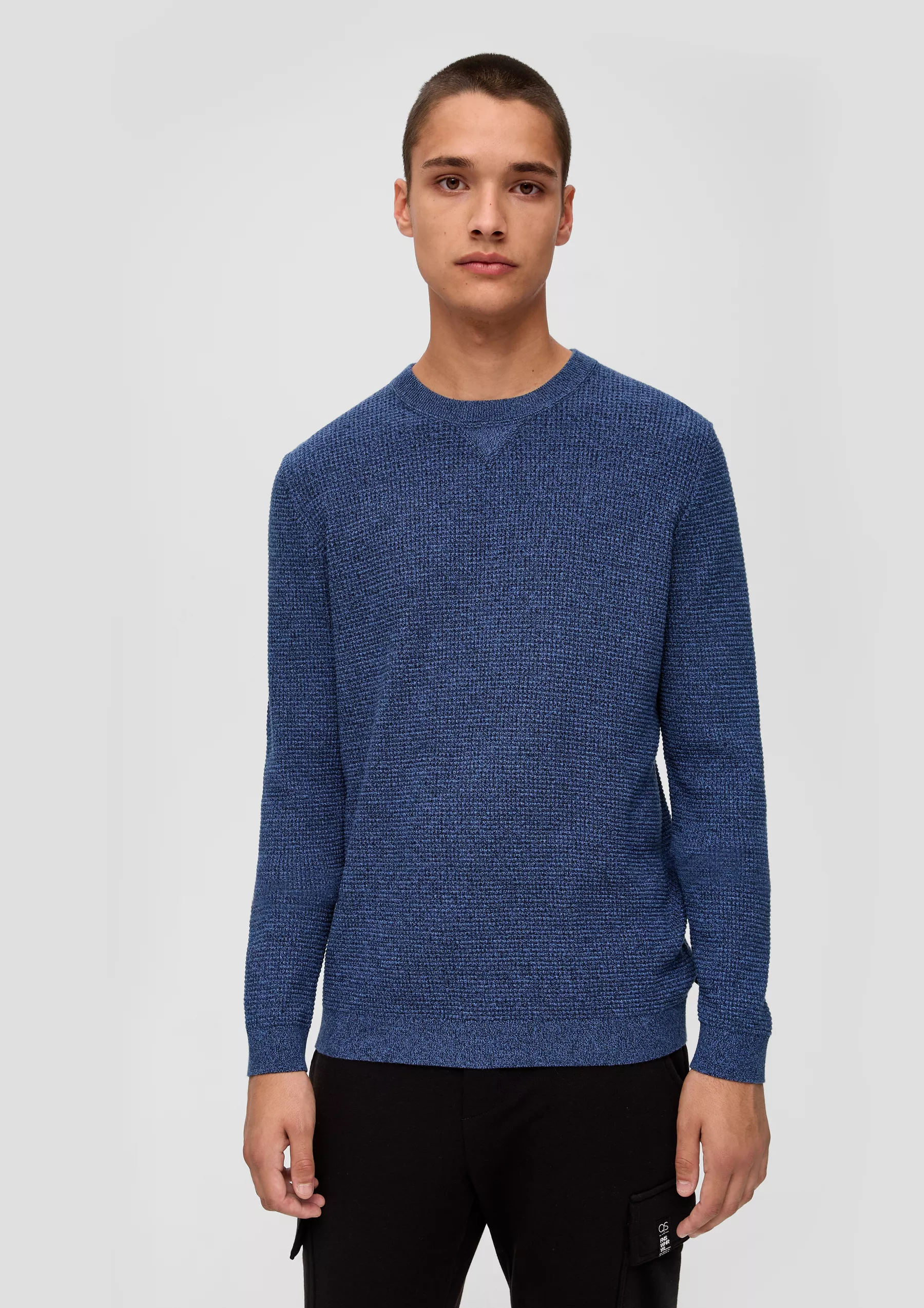 Пуловер мужской QS by s.Oliver 2134575/53W0, синий, S