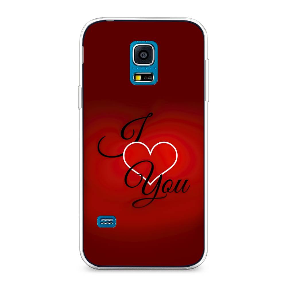 фото Чехол awog "i love you 3" для samsung galaxy s5 mini