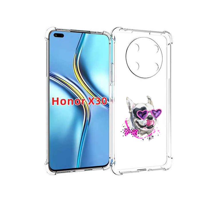 

Чехол MyPads акварельный пёс для Honor X30 / Magic4 Lite 5G, Прозрачный, Tocco