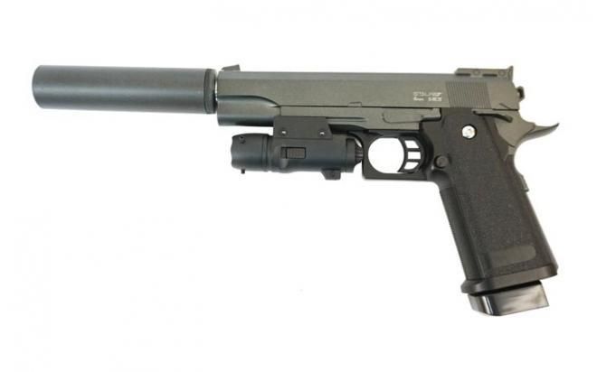 Пистолет пневмат. Stalker SA5.1S Spring (ан. Hi-Capa 5.1),6мм,мет.корп,маг.16шар,до 80м/с