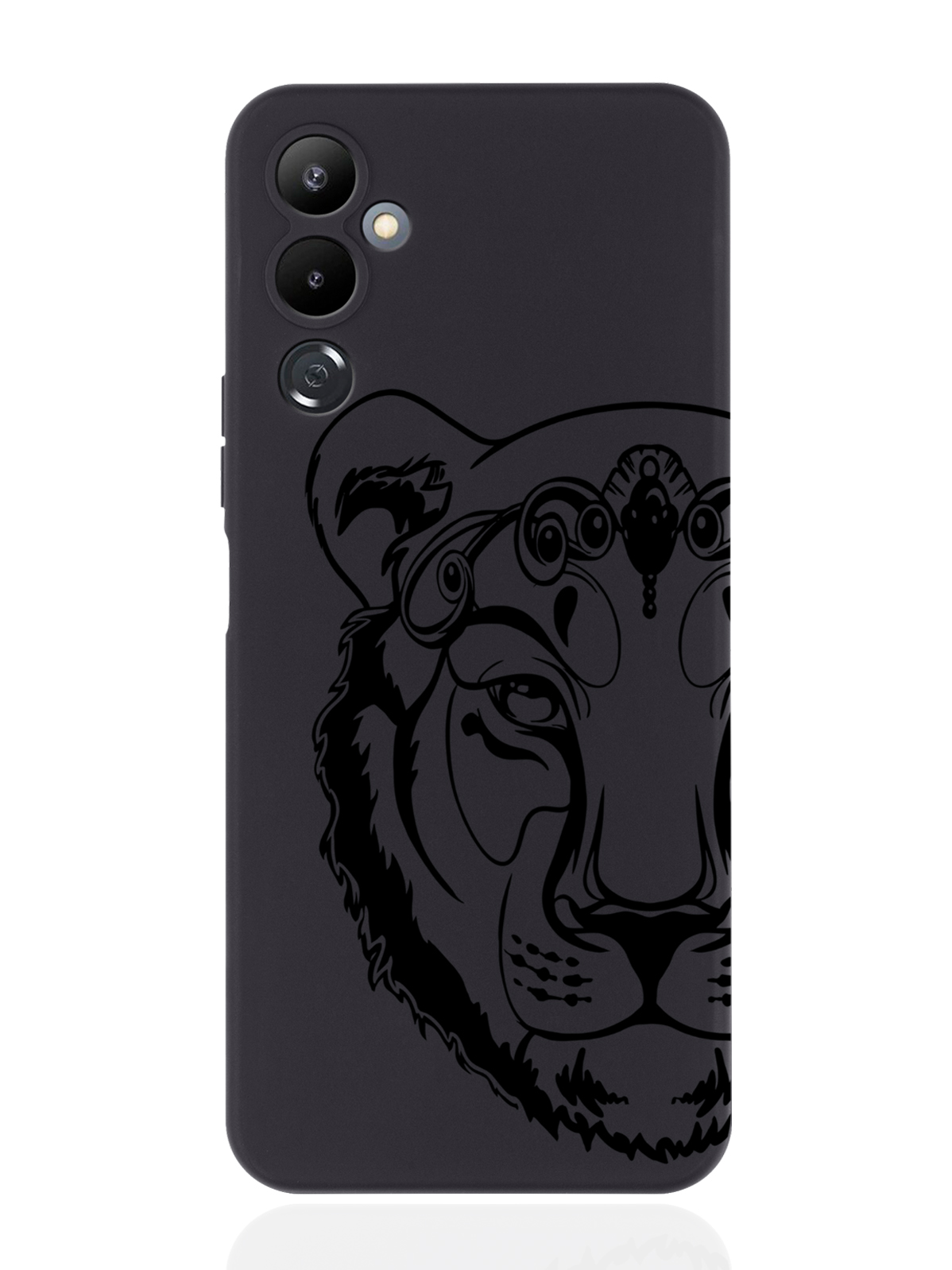 

Чехол MustHaveCase для Tecno Pova 4 Львица черный