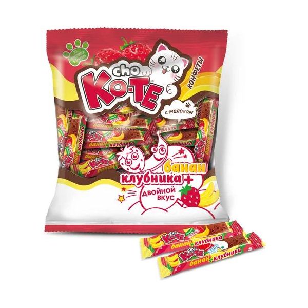 

Конфеты шоколадные Essen Cho Ko-Te банан-клубника