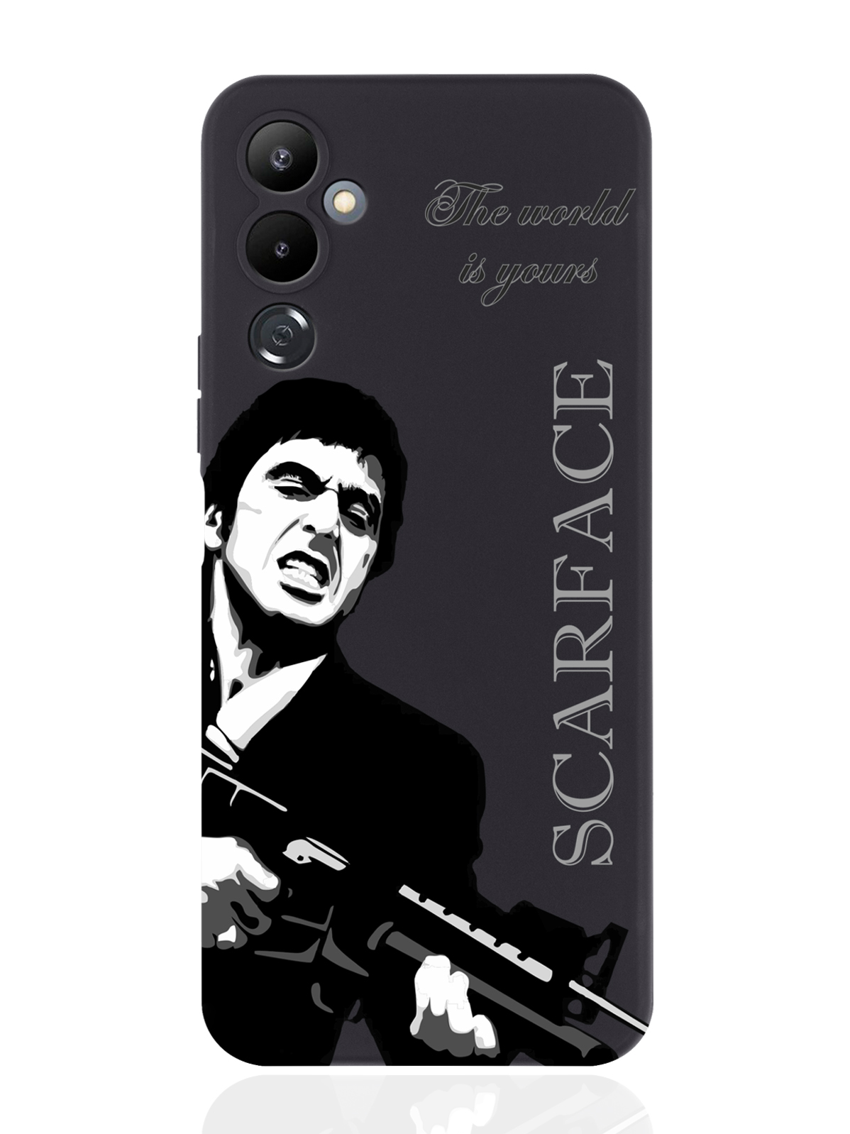 фото Чехол musthavecase для tecno pova 4 scarface tony montana/лицо со шрамом черный