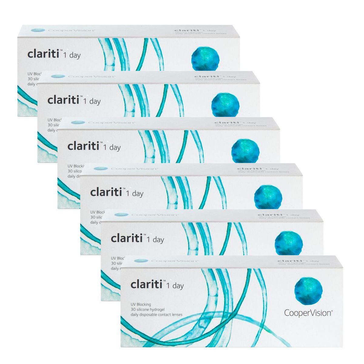Купить CooperVision clariti 1-day (6 упаковок по 30 линз) -10.00 R 8.6, прозр