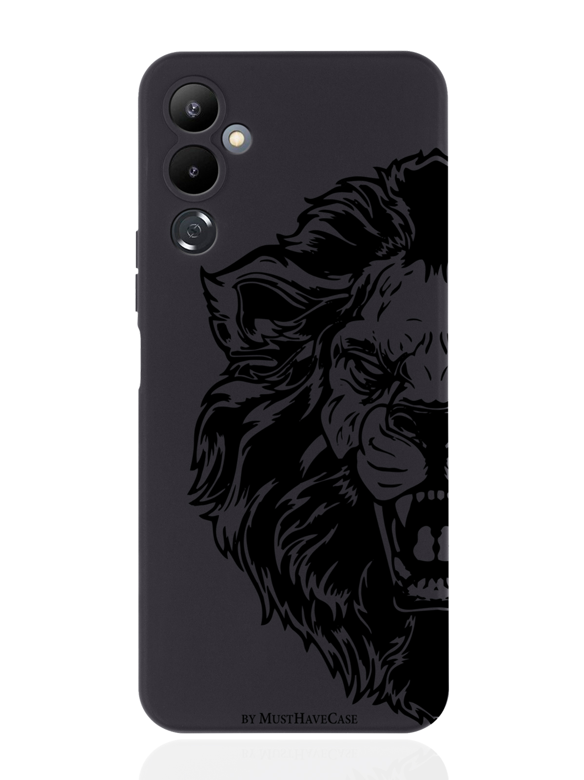 

Чехол MustHaveCase для Tecno Pova 4 Король Лев черный, Черный;коричневый