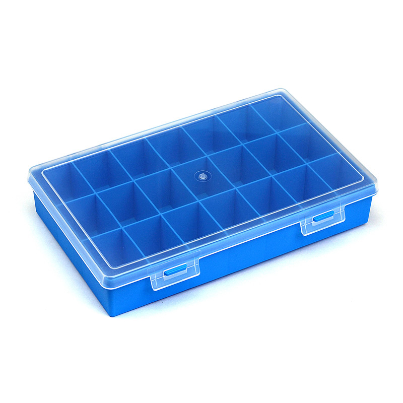 фото Органайзер для принадлежностей polymerbox 2821, 280*185*50 мм, 21 ячейка (синий)