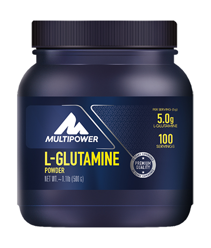 фото L-глютамин премиум, multipower professional l-glutamine (без вкуса), 500г