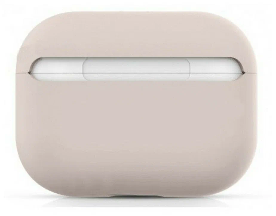 

Силиконовый чехол для AirPods Pro пудровый, Бежевый