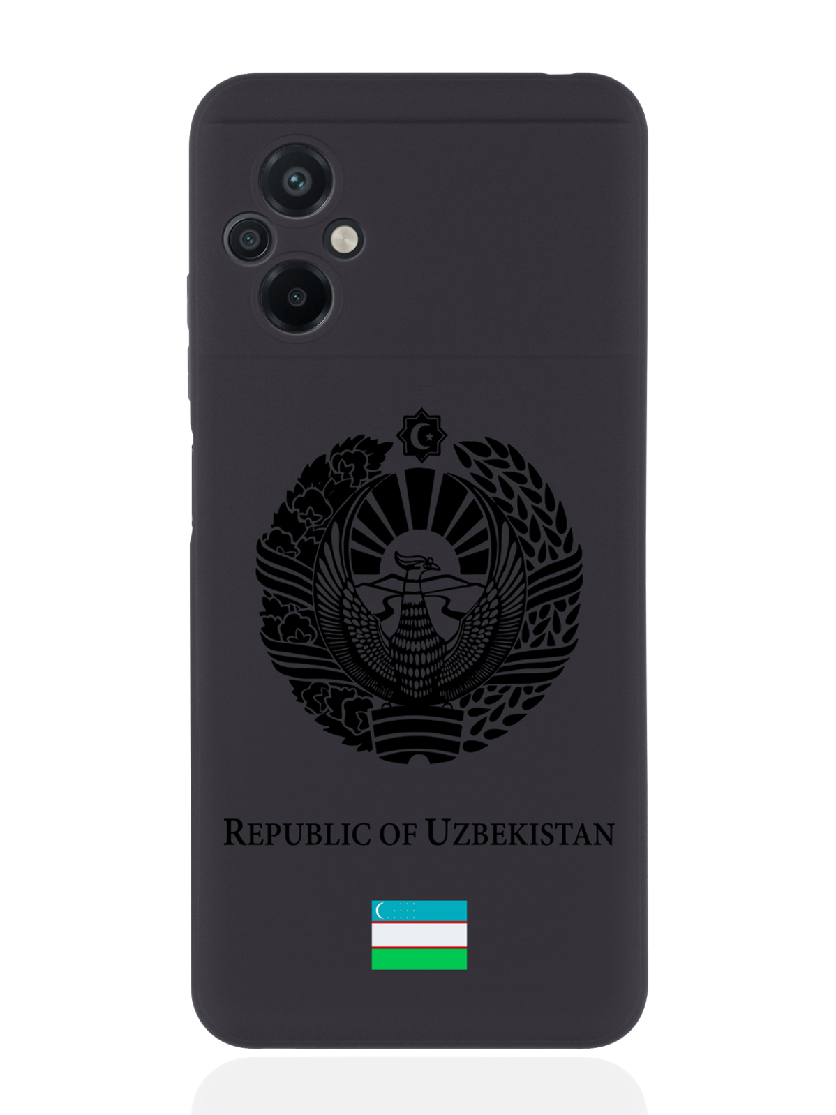 

Чехол SignumCase для Poco M5 Черный лаковый Герб Узбекистана черный