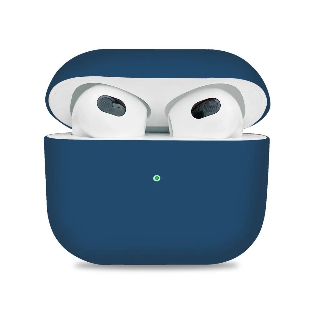 

Силиконовый чехол для AirPods 3 темно-синий