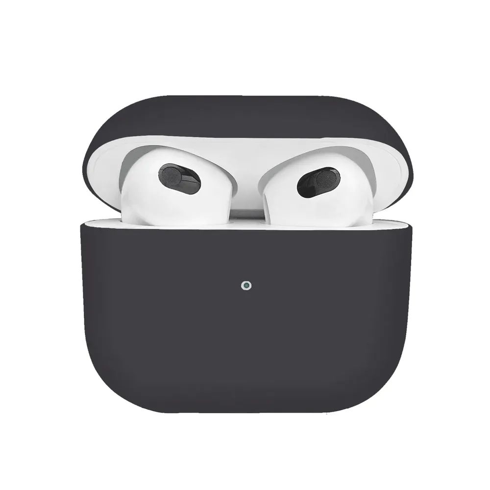 

Силиконовый чехол для AirPods 3 тёмно-серый