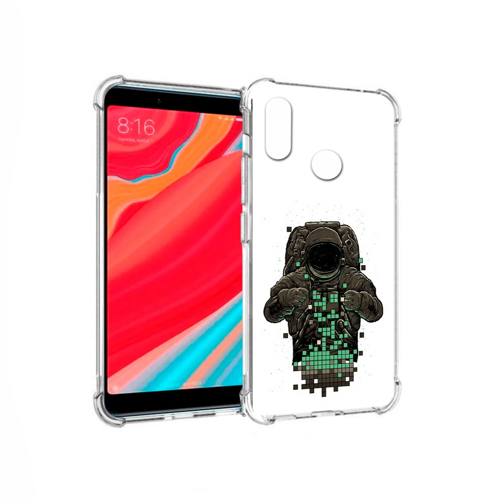 

Чехол MyPads Tocco для Xiaomi Redmi S2 космонавт с пикселями (PT111025.312.394), Прозрачный, Tocco
