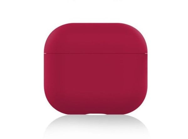 

Силиконовый чехол для AirPods 3 малиновый