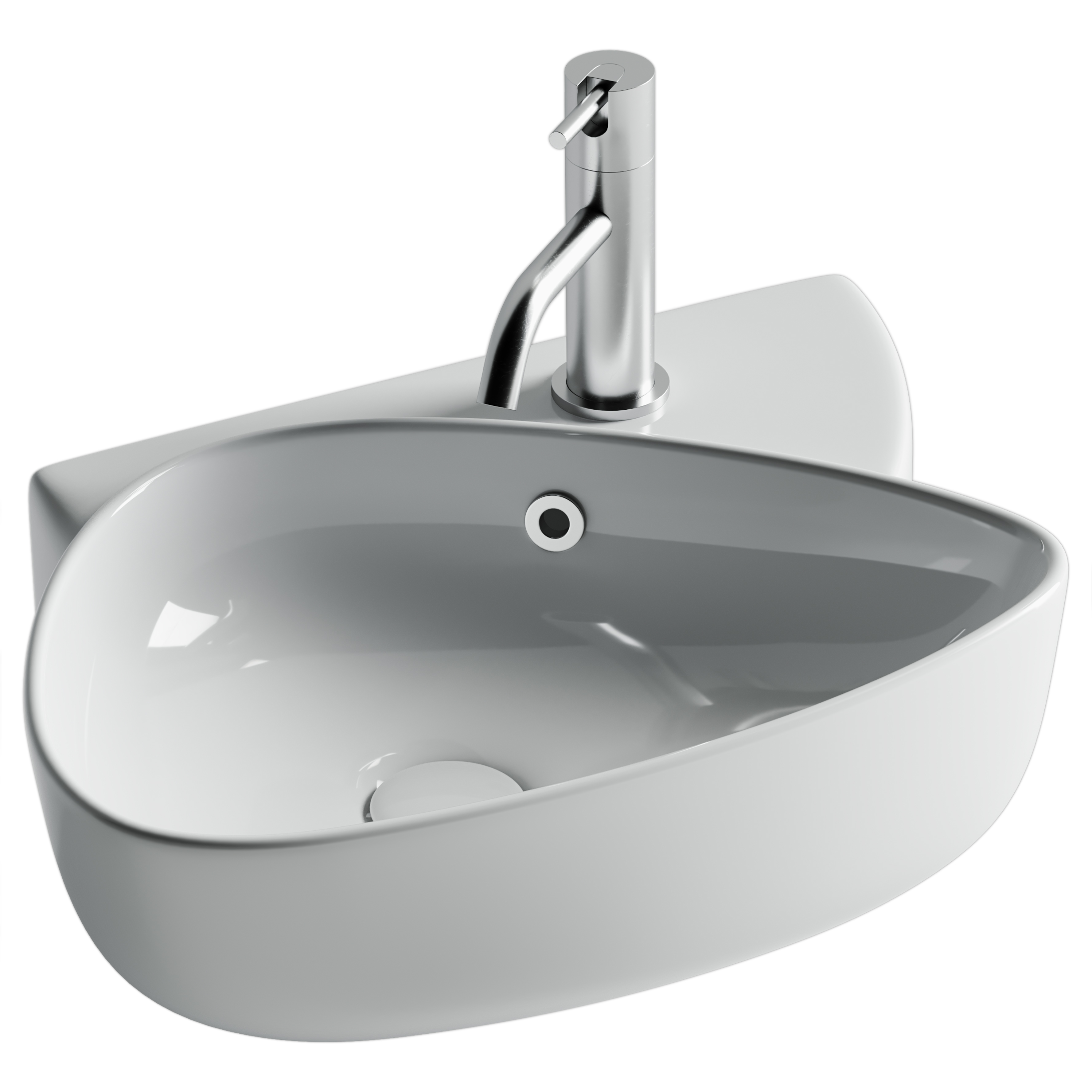 

Раковина подвесная Ceramicanova ELEMENT CN5049, 49 см, цвет белый