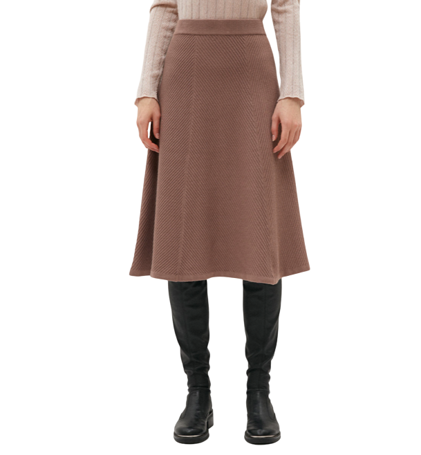 

Юбка женская Consowear KUM 210627 коричневая 46, KUM 210627