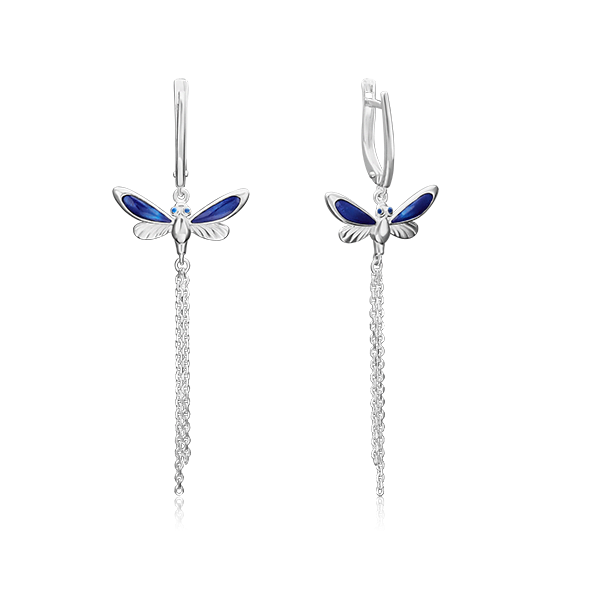 

Серьги из серебра без вставки PLATINA jewelry 02-4670-01-000-0200-71, 02-4670-01-000-0200-71