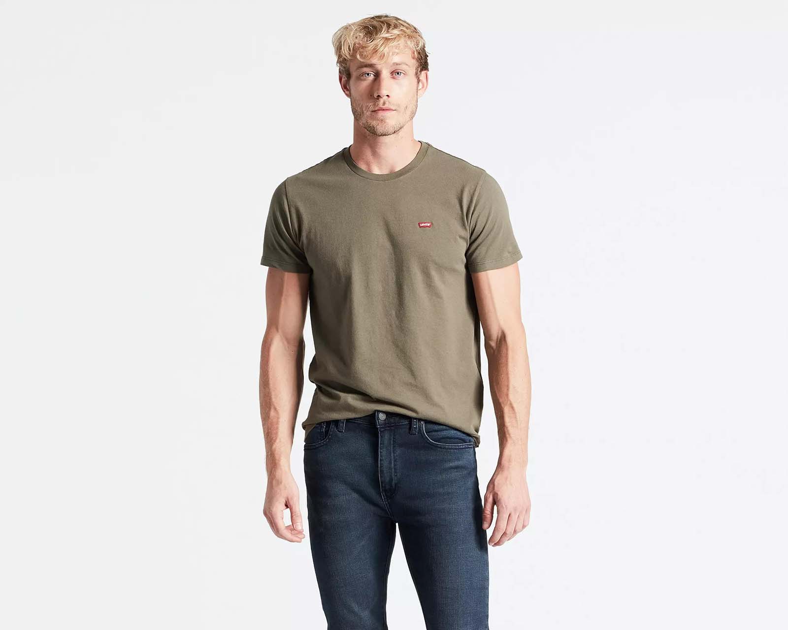 фото Футболка мужская ss original hm tee levi's хаки l