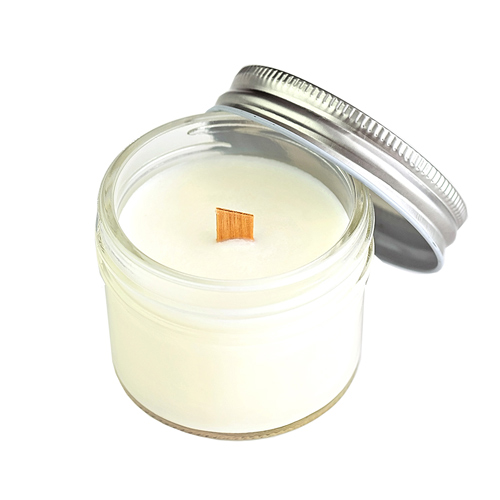 Свеча из соевого воска аромат Honey & Almond, с деревянным фитилем Candle Story 100 мл