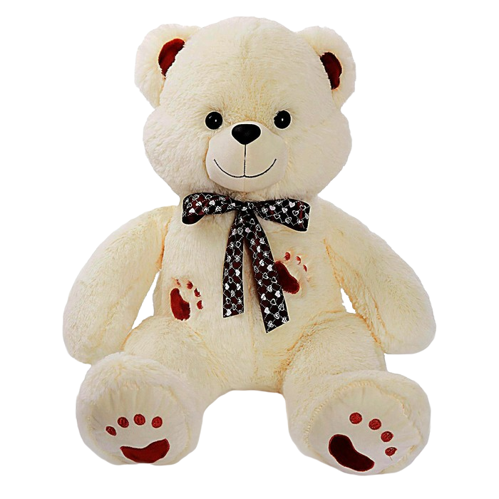 фото Мягкая игрушка «медведь френк», 90 см, цвет молочный любимая игрушка