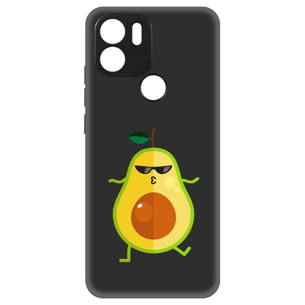 

Чехол-накладка Софт Авокадо Стильный для Xiaomi Redmi A1+, Черный