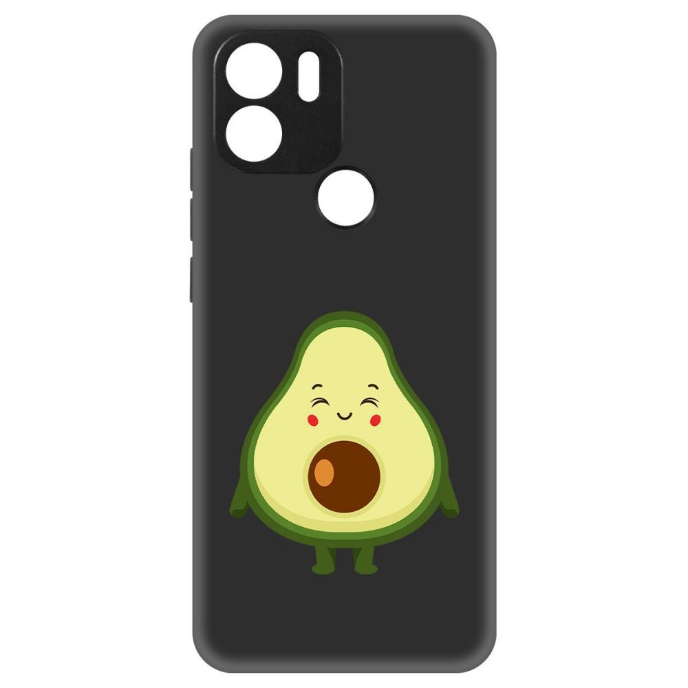 

Чехол-накладка Софт Авокадо Милый для Xiaomi Redmi A1+, Черный