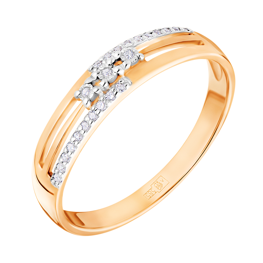 

Кольцо из золота р. 16 ЮВЕЛИР КАРАТ 3216468/9, бриллиант, 3216468/9