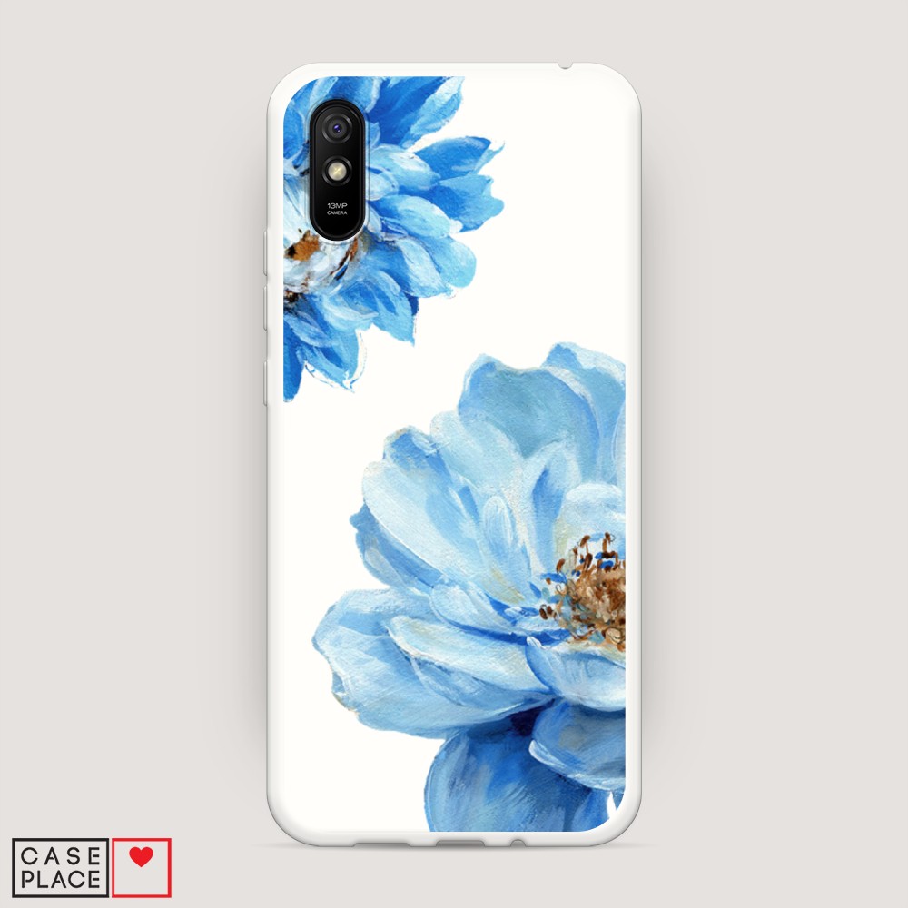 

Матовый силиконовый чехол "Голубые клематисы" на Xiaomi Redmi 9A, 38957-1