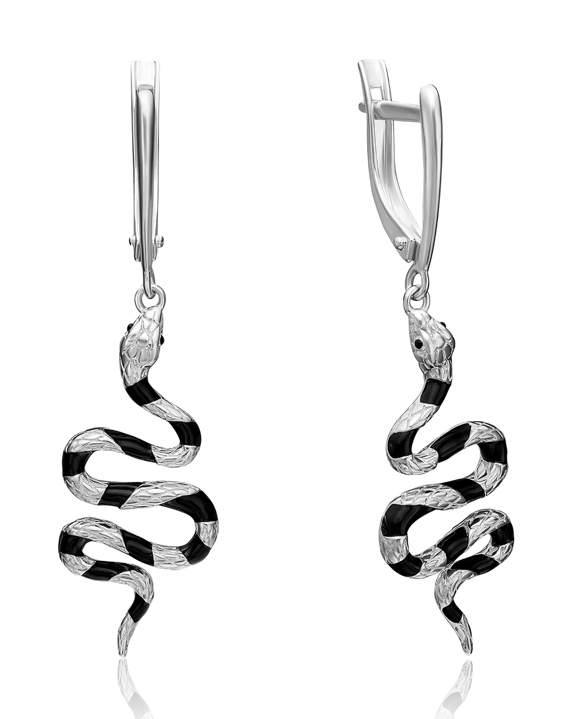 

Серьги из серебра без вставки PLATINA jewelry 02-4660-00-000-0200-68, 02-4660-00-000-0200-68