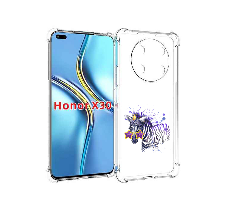 

Чехол MyPads акварельная зебра для Honor X30 / Magic4 Lite 5G, Прозрачный, Tocco