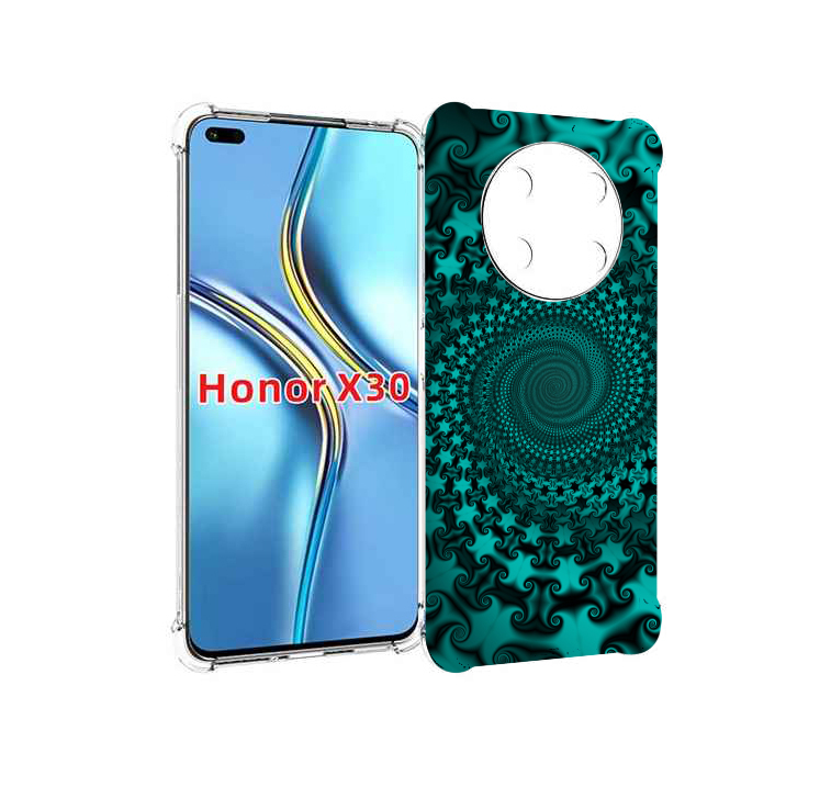 

Чехол MyPads зеленый-гипноз для Honor X30 / Magic4 Lite 5G, Прозрачный, Tocco