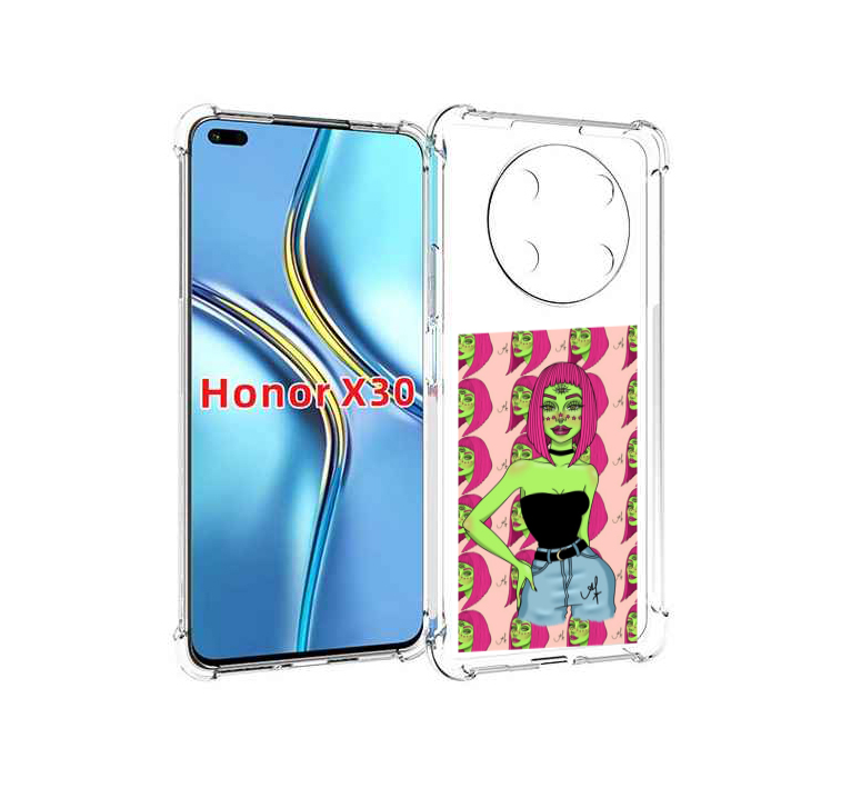

Чехол MyPads зеленая-девушка-с-глазом женский для Honor X30 / Magic4 Lite 5G, Прозрачный, Tocco