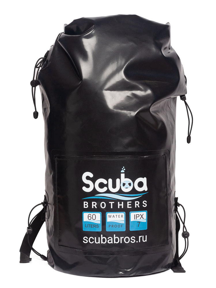 

Герморюкзак SCUBA BROTHERS HUNTER 60 литров, ПВХ, черный, Герморюкзак SCUBA BROTHERS HUNTER