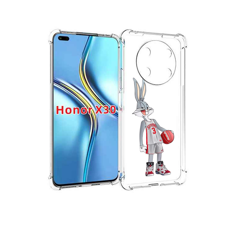 

Чехол MyPads заяц-баскетболист женский для Honor X30 / Magic4 Lite 5G, Прозрачный, Tocco