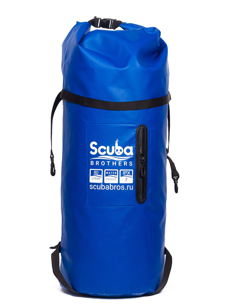 

Гермомешок SCUBA BROTHERS SUP BAG 80 литров, ПВХ трикотаж, синий, SUB Bag