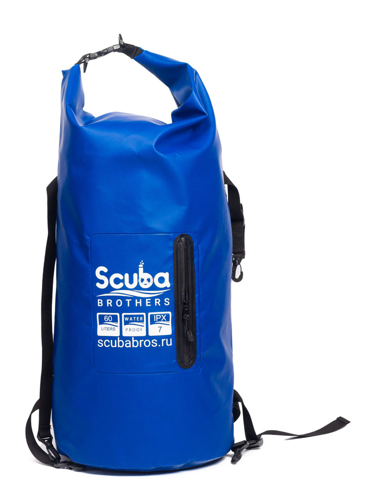 

Гермомешок SCUBA BROTHERS SUP BAG 60 литров, ПВХ трикотаж, синий, SUB Bag