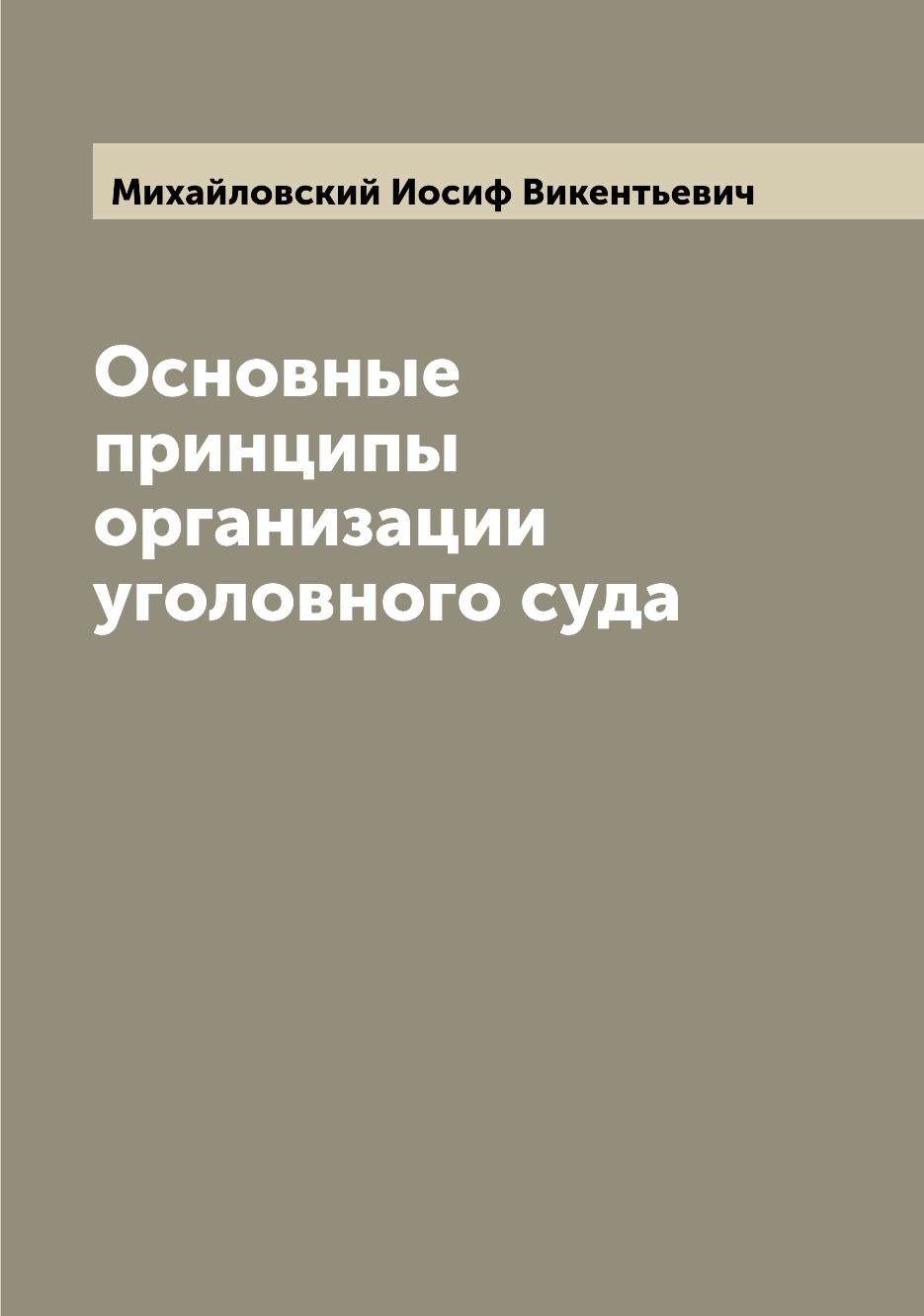 

Основные принципы организации уголовного суда