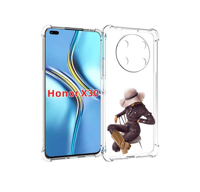 

Чехол MyPads загадочная-девушка-в-костюме женский для Honor X30 / Magic4 Lite 5G, Прозрачный, Tocco
