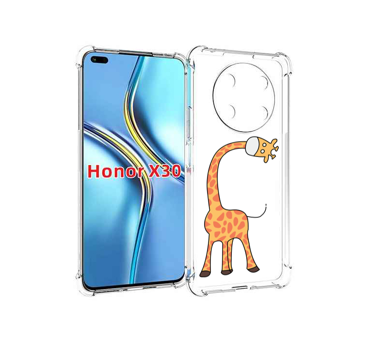 

Чехол MyPads жирафик детский для Honor X30 / Magic4 Lite 5G, Прозрачный, Tocco