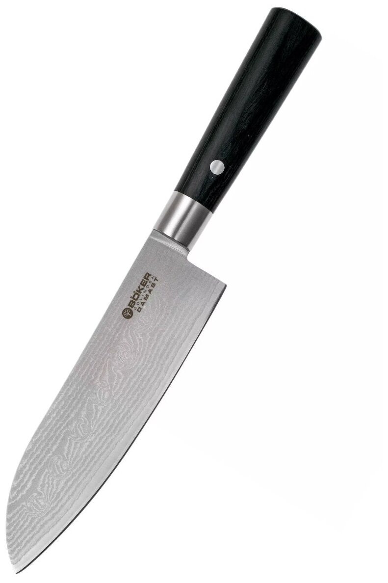 Нож Boker модель 130417DAM Damast Black Santoku