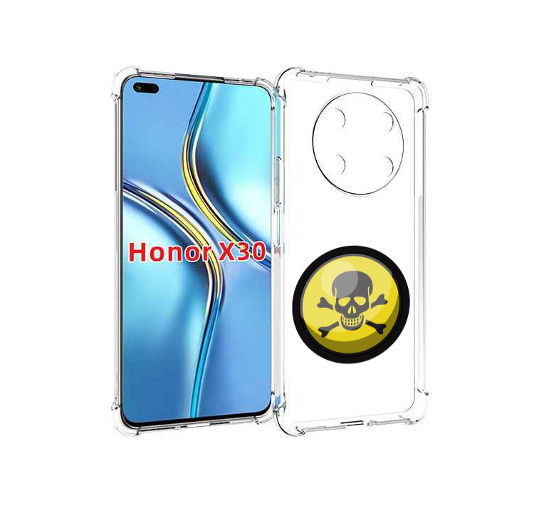 

Чехол MyPads желтый-череп для Honor X30 / Magic4 Lite 5G, Прозрачный, Tocco